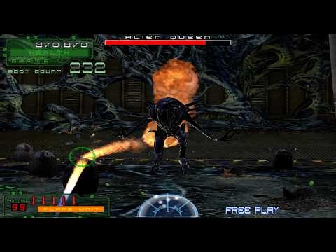 Arcade PC] Aliens: Extermination (Global VR) Health Ilimitada (2K/60fps) Final Gameplay