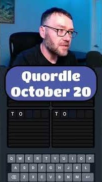 Quordle - October 20 #quordle #wordpuzzlegame #wordgames #dailygame