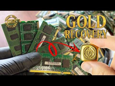 Gold Recovery from 5kg Laptop RAM – Full Process & Final Gold Result