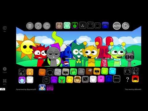 NEW SPRUNKI ! Sprunki OC: Bluebox Pyramixed' vesion | SprunkiZone