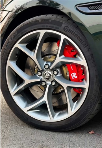 POV: Upgrading the Jaguar XEL with a high-performance braking system #carmaintenancetiktokcontest #carmaintenance #fyp #jaguar
