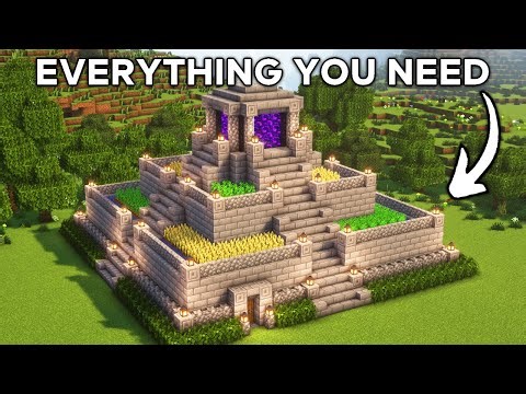 Minecraft: How to Build a Survival Temple | Tutorial