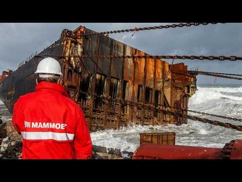 How a 16,800-Ton Shipwreck Was Pulled Onto a Beach