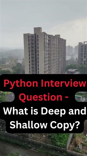 Python Interview Question: Deep Copy vs Shallow Copy Explained 🔥