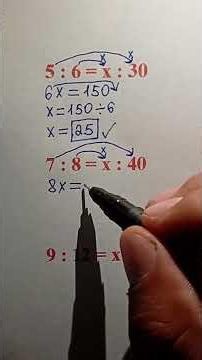 How to Solve Proportions | You Solve the Last One! #maths #mathematics #mathstricks #mathematica