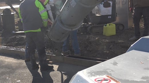 CHARLES POINT - UPDATE Freezing temperatures did not stop the pouring of cement for the new bathrooms being installed in PEEKSKILL TODAY. My hands so cold I could hardly feel camera buttons, but all of these workmen got the curbs and ramps poured, bravo 👏 Here is a bit of it ... | Peekskill Today