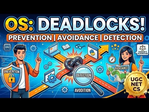 Deadlocks Explained Simply! Banker's Algorithm, Prevention & Detection | OS for UGC NET