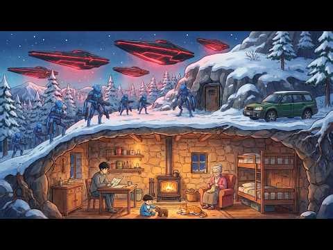Surviviring Inside a Secret Shelter During Alien Invasion