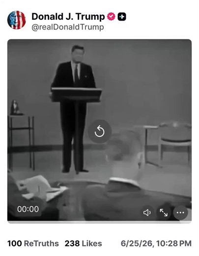 Stand up For Barron on X: "🔻TRUMP JUST REPOSTED JFK’S MOST TERRIFYING SPEECH — AND THE DEEP STATE IS PANICKING JFK saw it coming. In 1961. And now, Trump has just made sure 300 million Americans see it, too. Share this !" / X