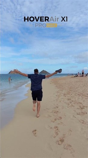Who's chasing him? HOVERAir X1 PROMAX — your tracking drone that fits in your pocket!