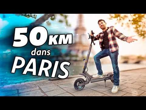 J'ai TRAVERSÉ tout Paris en trottinette en UNE seule charge !