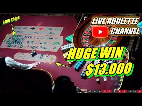 🔴LIVE ROULETTE | 🚨 HUGE WIN 💲13.800 In Real Vegas Casino 🎰 $100 Chips Inside Session ✅ 2026-04-28