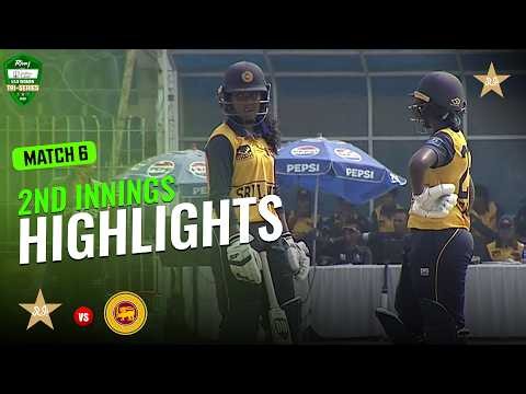 2nd Innings Highlights | Pakistan vs Sri Lanka | Match 6 | Women U19 Tri-Nation Series 2026 | MZP1J