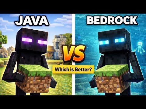 Some minecraft java v/s bedrock (MCPE) differences ! #minecraft 
