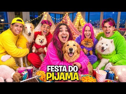 NOITE DO PIJAMA COM OS PETS *O Skinwalker apareceu !