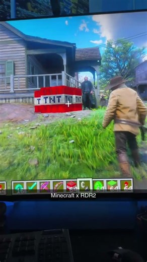 TNT in Red Dead Redemption 2 😱 (Minecraft x RDR)