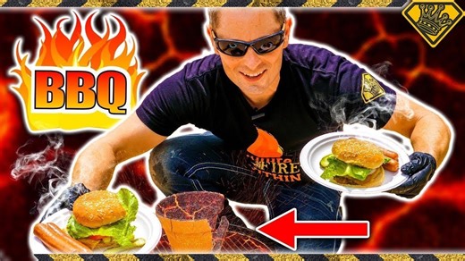 Watch what happened when we used thermite to cook a hamburger