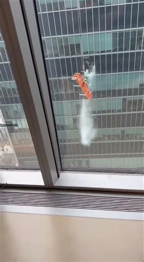 Cable Failure Sends Cleaning Platform Through High-Rise Window 💥🏗️