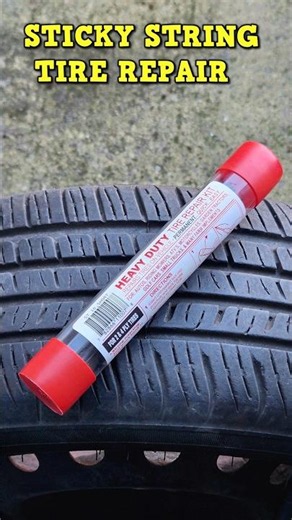 Quick Tire Repair - Nealey Sticky String #TireRepair #PunctureRepair #StickyStringRepair #Nealey