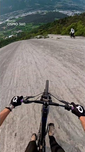 The forest ends. The rock face drops. 🏔️ |Osmo 360
