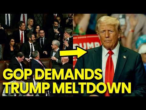Trump SCREAMS in Rage as Republicans DEMAND Resignation