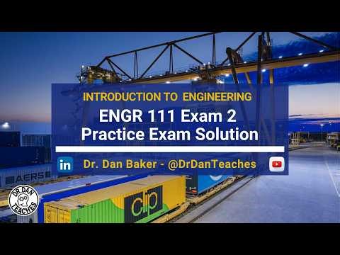 ENGR 111 Practice Exam 2 Solution