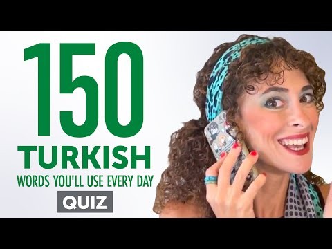Quiz | 150 Turkish Words You'll Use Every Day - Basic Vocabulary #55