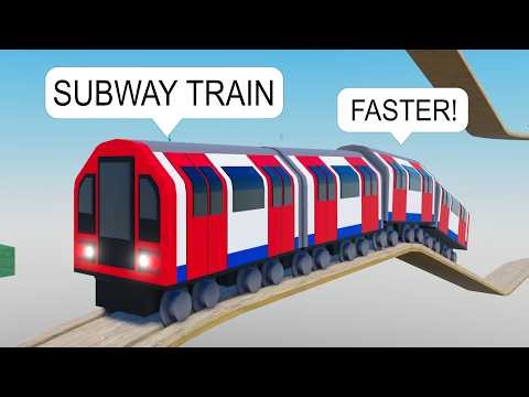I Drive a Subway Train on Roblox BUT It Goes Way Too Fast