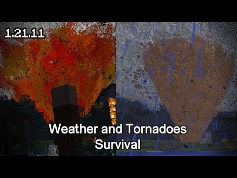 Minecraft 1.21.11 - Weather and tornadoes Survival