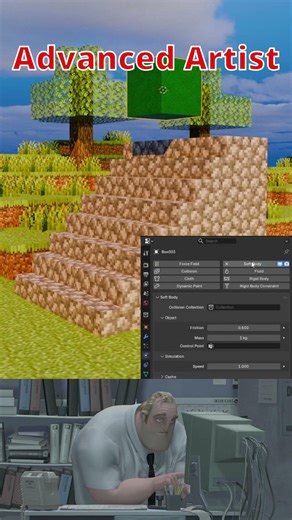 Blender Noob vs Pro: Soft Body Physics for Slime #blender #blendertutorial #blendercommunity