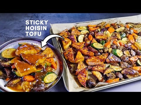 Effortless Sticky Hoisin Tofu and Vegetables Sheet Pan Dinner (All Flavor, Vegan)