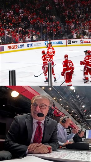 Detroit Red Wings Hockey Club on Instagram: "pov: you’re in the tv booth with Ken & Mick when Patrick Kane scores goal 500 🎙️"