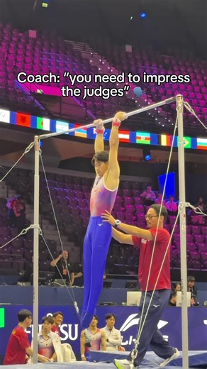He impressed the judge 🤯 @EurovisionSport #worldgymnastics #gymnastics #sports #gymnast #rotterdam2026