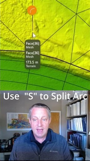 New RAS2025 Keystroke: Use "S" to split an arc