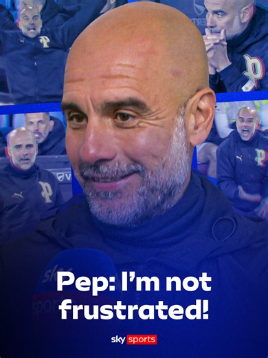 Despite cutting a frustrated figure throughout the second half, Pep Guardiola painted a positive picture in his post-match interview! 😊 #premierleague #footballtiktok #mancity #pepguardiola