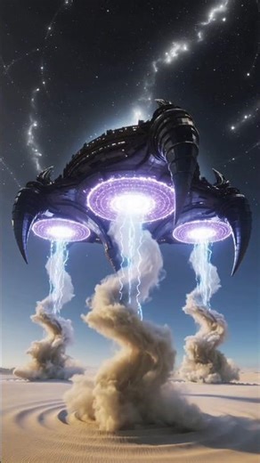 Power of AI Art: Sci-Fi Scene 🎨✨ #Shorts #SciFi aur #Alien