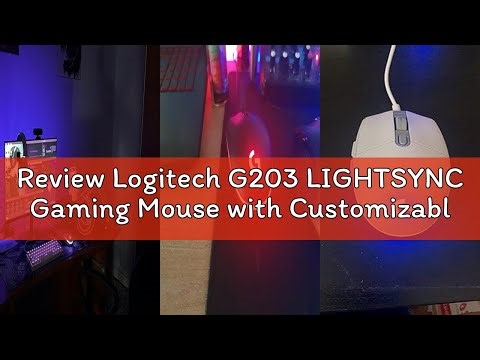 Review Logitech G203 LIGHTSYNC Gaming Mouse with Customizable RGB Lighting, 6 Programmable Buttons,