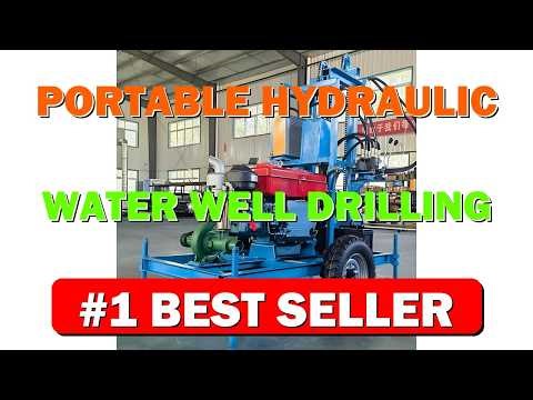 Portable Hydraulic Water Well Drilling Rig 120m 150m Wheel-Mounted Water Well Drill - B0GLF4MJK9