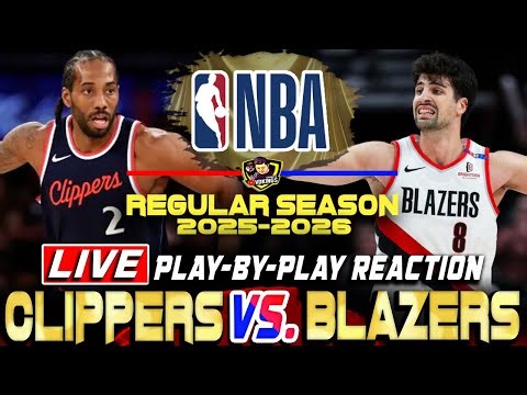 CLIPPERS VS BLAZERS | NBA Regular Season 2025-26 |Nba Live Score & Commentary