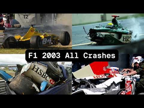 F1 2003 All Crashes