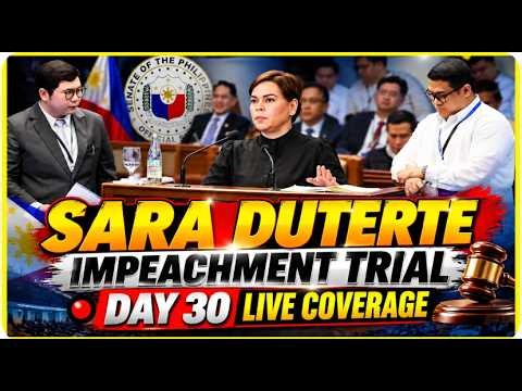 🔴Philippines Senate LIVE: Impeachment Trial of VP Sara Duterte - DAY 30 (Sept 28th 2026)