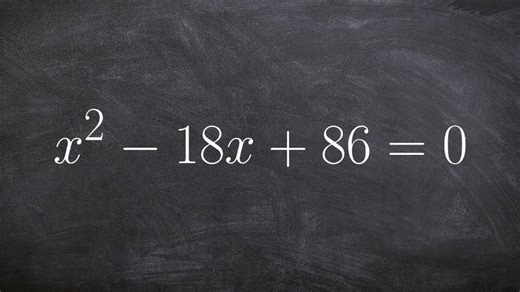 Solve a quadratic equation by completing the square with imaginary solutions