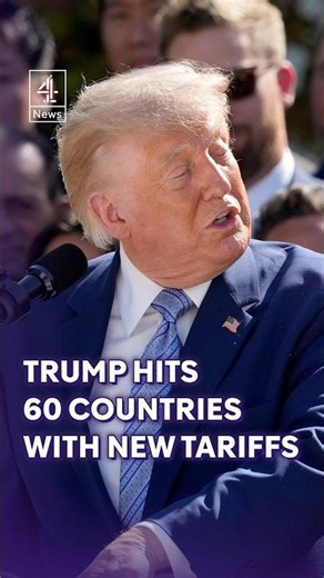 President Trump announces extra tariffs on dozens of countries