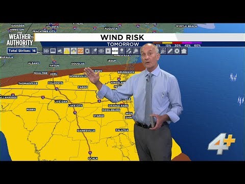 Possible strong to isolated severe thunderstorms tomorrow