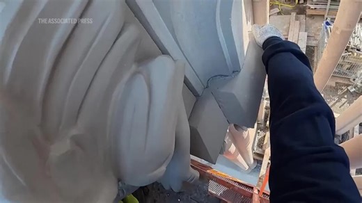 Gargoyle installation marks end of major construction on 'America's Notre Dame'