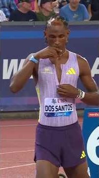 men's 400m hurdles Alison dos Santos with a world record time of 45.80 Diamond League W Zürich