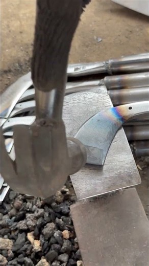 The process of making a rubber tree sap harvesting tool #nature #new