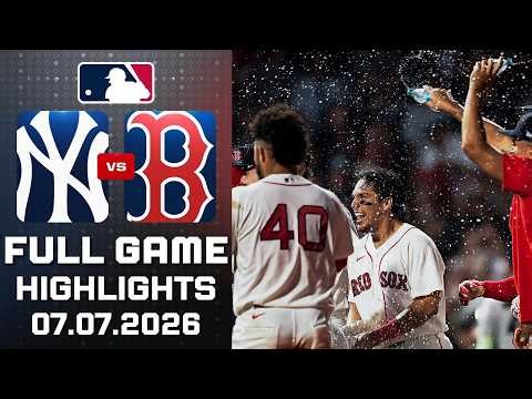 New York Yankees Vs Boston Red Sox Full Game Highlights July 07, 2026 MLB Season 2026