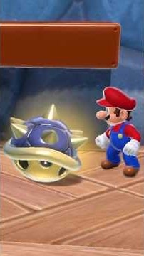 This happens when Mario uses a Blue Shell in Super Mario 3D World + Bowser Fury!