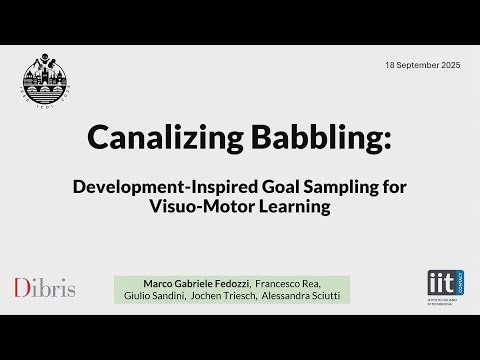 M. G. Fedozzi et al.: Canalizing Babbling: Development-Inspired Goal Sampling for Visuo-Motor Learn…